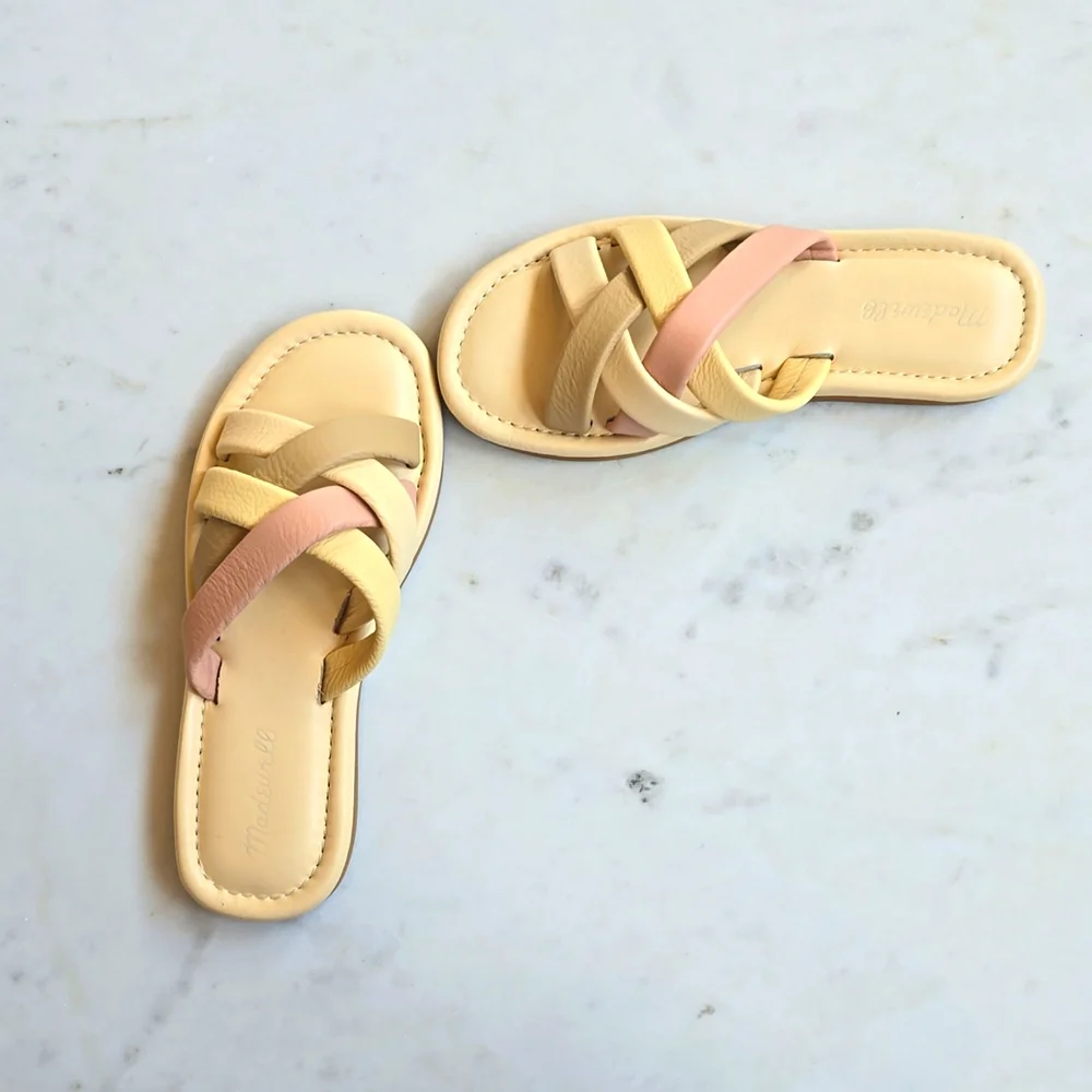 NWT Madewell Leeanndra slide in pastel multi size 8 - Picture 9 of 10